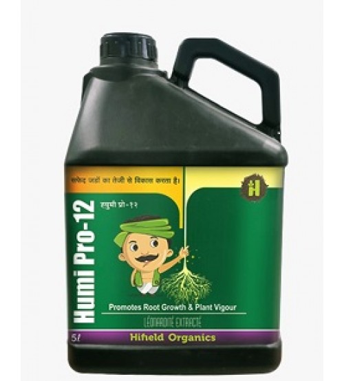 Humi Pro 12 (Humic Acid + Fulvic Acid, Root Growth, Plant Growth, Potassium Humate) - 5 LTR